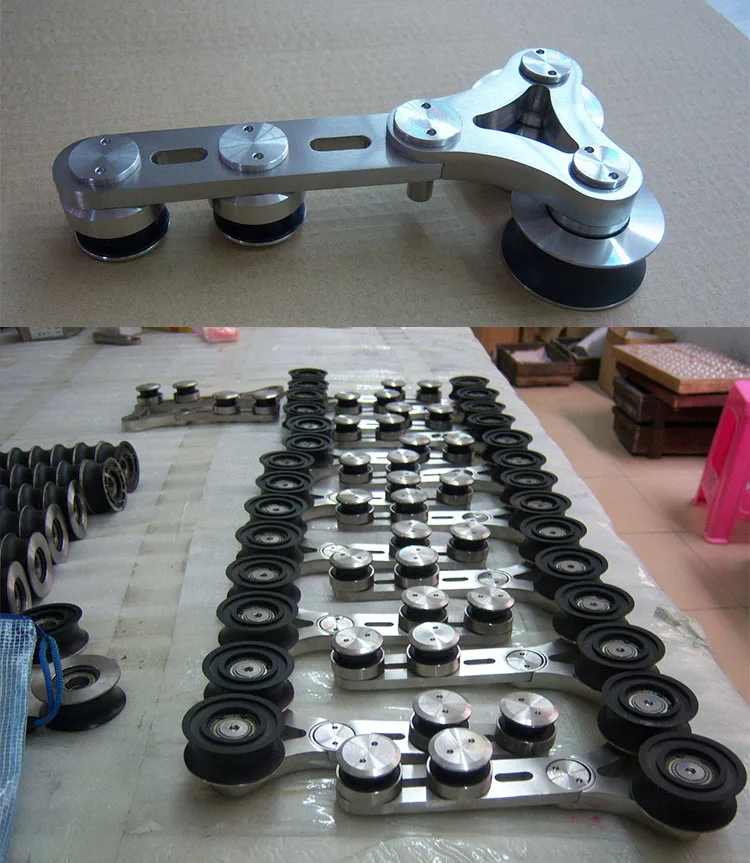 中国供应商滚筒指南用于淋浴重型滑动衣柜车库谷仓门轨道顶部滚子轴承