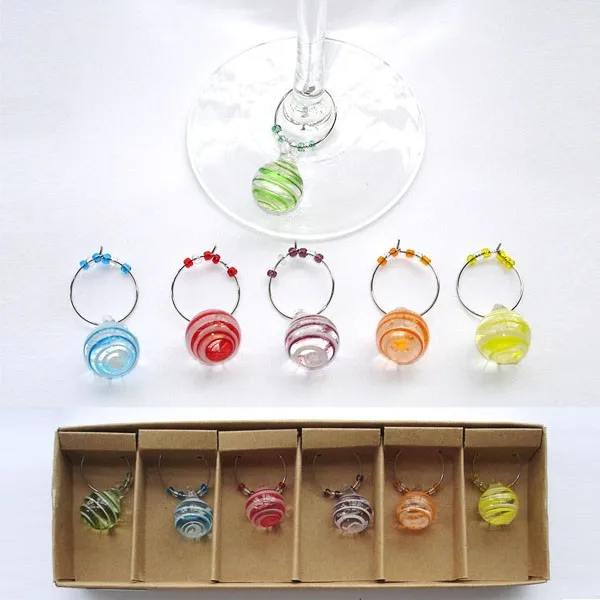Bar Accessories Set Wine Charm Rings/silicone Rubber Wine Glass Charms