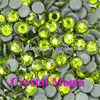 DIY wholesale heat transfer rhinestone appliques,Peridot strass, crystal material