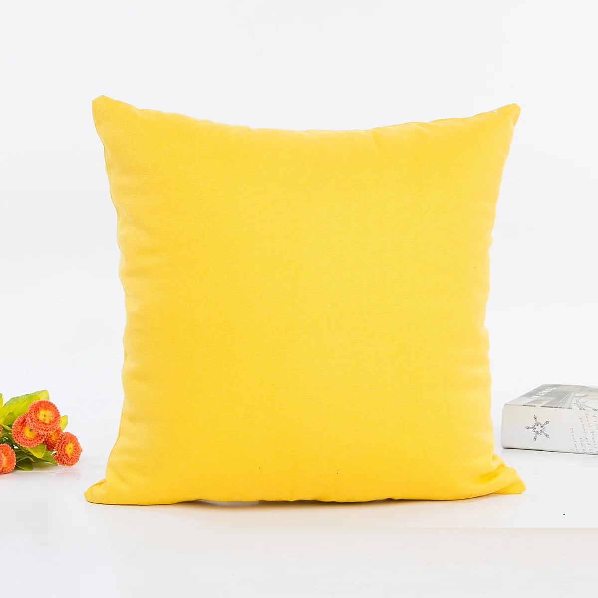 Wholesale 100 Cotton Canvas Plain Dyed Online Sale Cushion Covers