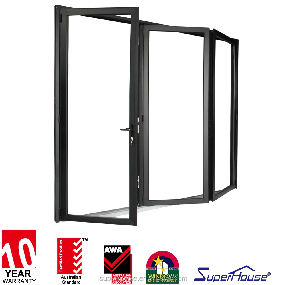 AAMA,Australia standard double pane/triple pane sliding folding patio door