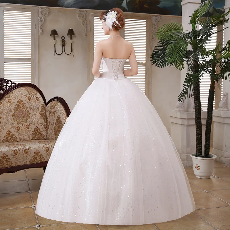 Ball Gown Sweetheart Organza Floor-length Wedding Dresses With Cascading  Ruffles, Frilly Wedding Dresses
