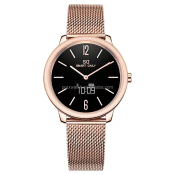 ladies rose gold smartwatch