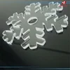 Jayi Acrylic Factory Acrylic snowflake shape keychain blocks for Christmas