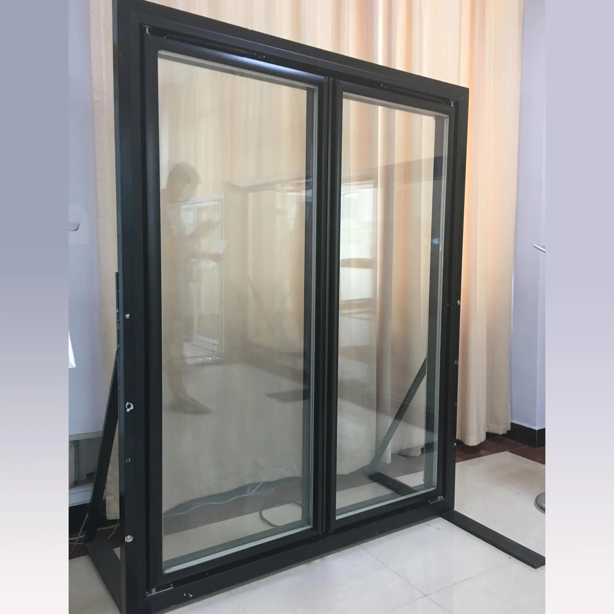 2020 hot selling durable energy saving 4-Door Walk-in Cooler Display Glass Door Set