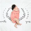 Baby Blankets Photo Background Baby Milestones Month To Month Newborn Milestone Blanket