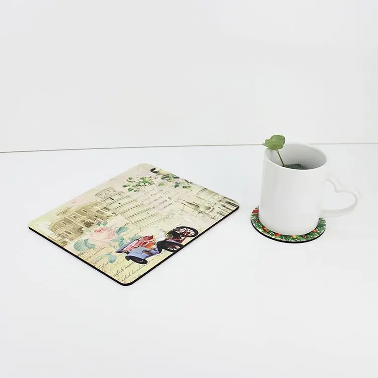 High Quality Custom Dinner Set Sublimation Mdf Cork Placemat Buy Cork