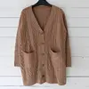 2017 autumn and winter new fast selling fashion lady explosion code big size women's knitted cardigan foreign trade sweater coat