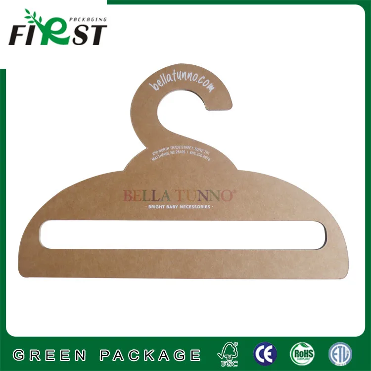 Kraft Paper Cardboard Clothes Hangers Paper Hanger For Fabric Recycled 