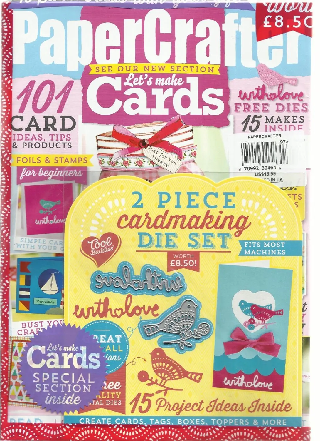 PAPER CRAFTER MAGAZINE, SEE OUR NEW SECTION LET'S MAKE CARDS ISSUE, 2016