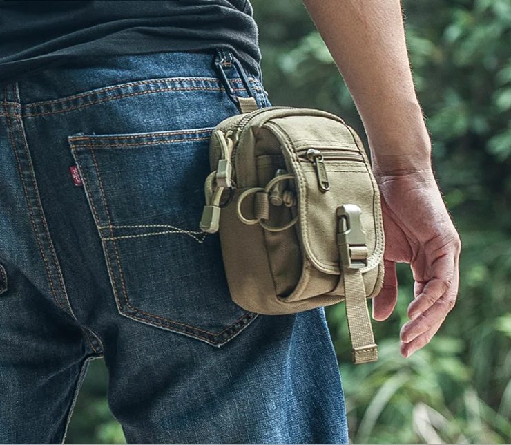 Nylon Tactical Edc Waist Belt Molle Pouch Bag With Shoulder Sling - Buy