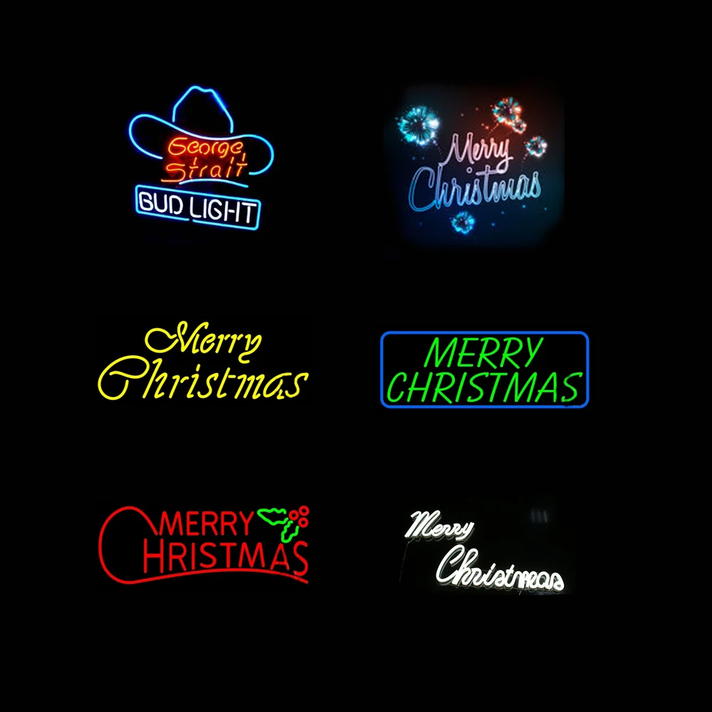 Christmas Neon Sign Merry Christmas Neon Light Customer Design Sign Christmas Words Wish