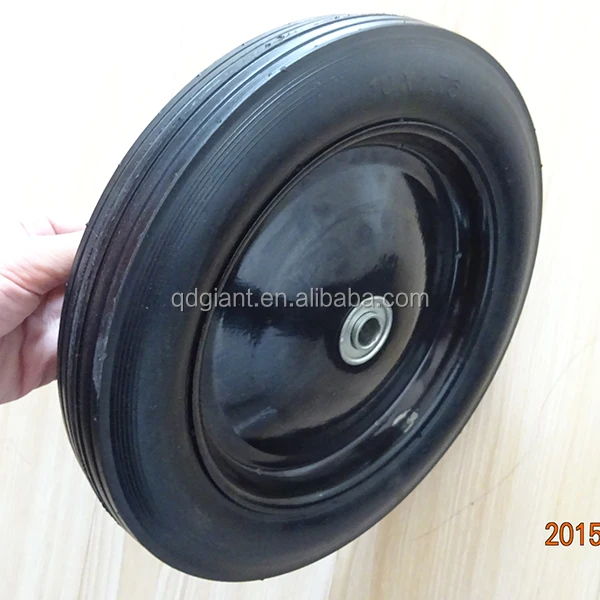 10"x1.75 lawnmover solid rubber wheel