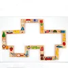 hot sale wooden children game custom printed domino blocks
