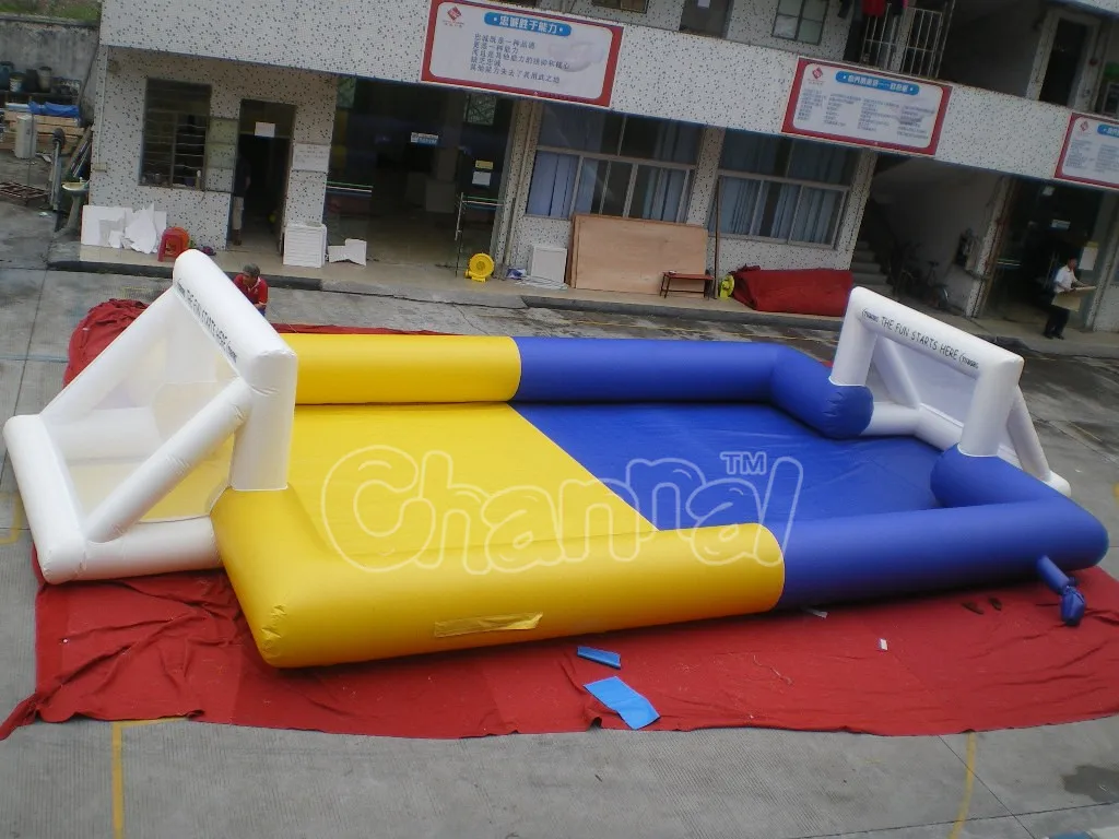 inflatable soap soccer field