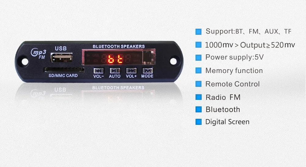 Fm usb bluetooth