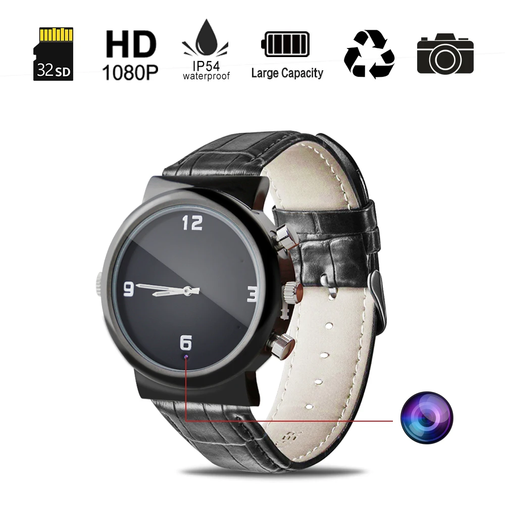 New Design A9 waterproof Night Vision 380mAh invisible Battery Powered Mini 1080P camera  spy watch camcorder wholesale
