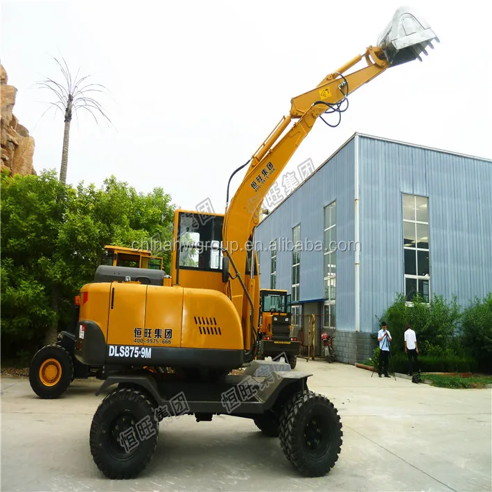 Farm hydraulic excavator 2 Ton digger with bulldoze