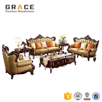 H918r Sofa Cum Bed Soft Cushion Foam Wood Red Color 7 Seater Solid