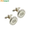 Men Cuff Link Wholesale Stainless Steel Tie Clip Cufflink Set Custom Blank Metal Shirt Cufflink