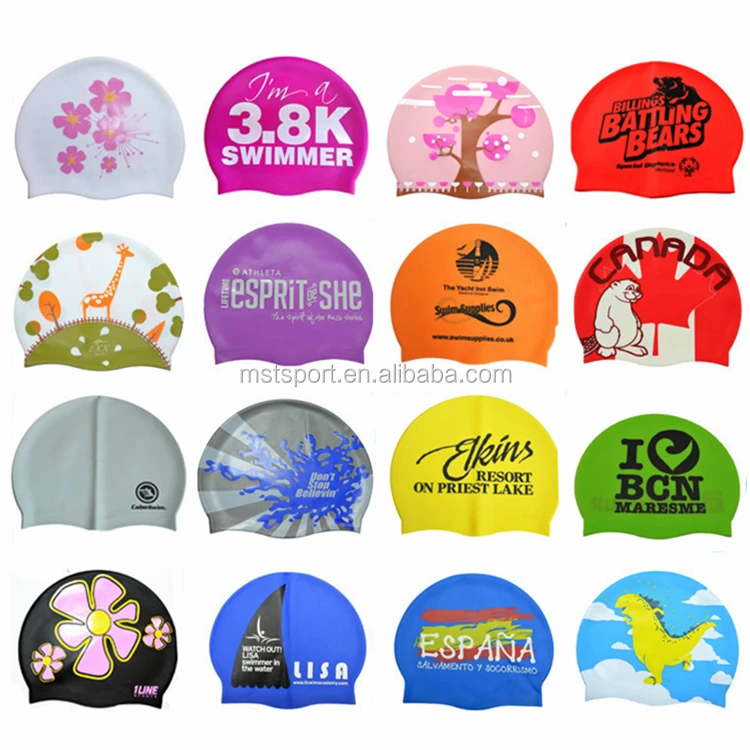 Swim Caps Racing Of College Logo Swim Caps Paint For Silicone Swimming