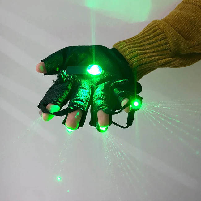 Concert Product High Quality Rgb Led Light Up Green Led Gloves - Buy ...