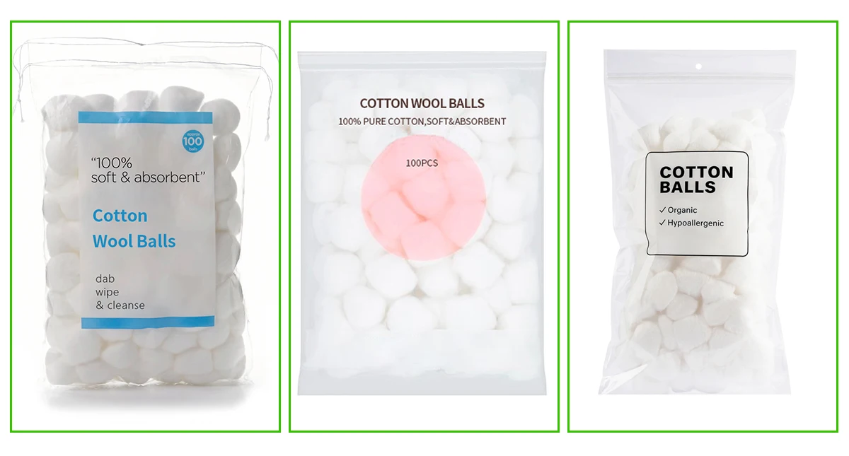 Medical Absorbent Cotton Balls Medical Materials & Accessories 50000 Bags Free EO 100% Cotton CE Approved 100pcs 2 Years Class I