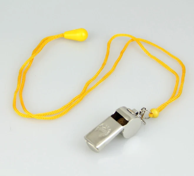 Wholesale Metal Coach Whistle Basketball Game Whistle Lanyard