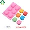 hello kitty shape customized design products silicone cake baking mold diy tool 3d funny fat cat soap molds