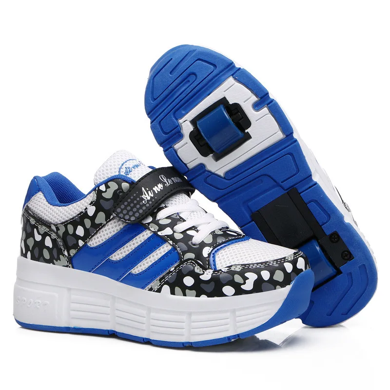 new adult children heelys roller shoes with wheels boy girl invisible button skate heelys zapatillas con