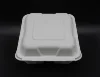 Sugarcane bagasseBagaase 8 inches lunch box with the same lunch box disposable hamburger box