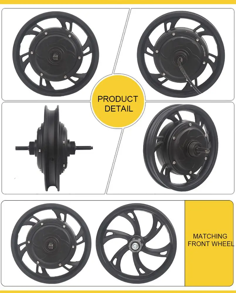 Electric Bicycle Motor Wheel 12inch 36v/48v 250w Brushless Nongear Hub