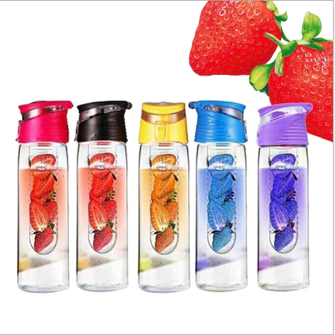 25oz 700ml eco friendly popular bottle infuser water fruit 800ml detox raw material plastic