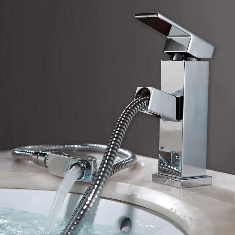 China modern take showers wash hair brass bathroom sink faucet