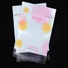 Custom printing hanging header back flap seal plastic clear opp pack bag for stickers