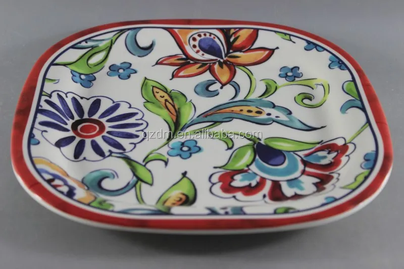 10.5" Melamine Square Plate 26x26cm