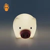 Rechargeable of Cute pig Night Lamps LED Kids Night Light Silicone Night Light