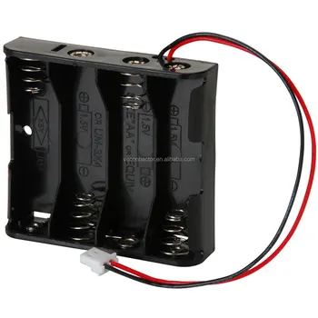 4aa Black Battery Holder With Molex 5264 Connector 2p - Buy Battery ...