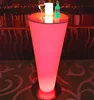 stainless steel top led bar cocktail tables sofa center table