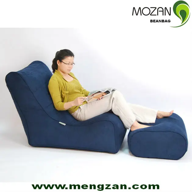2016 New Design Floor Chairs With Back Support Bean Bag Ottoman In