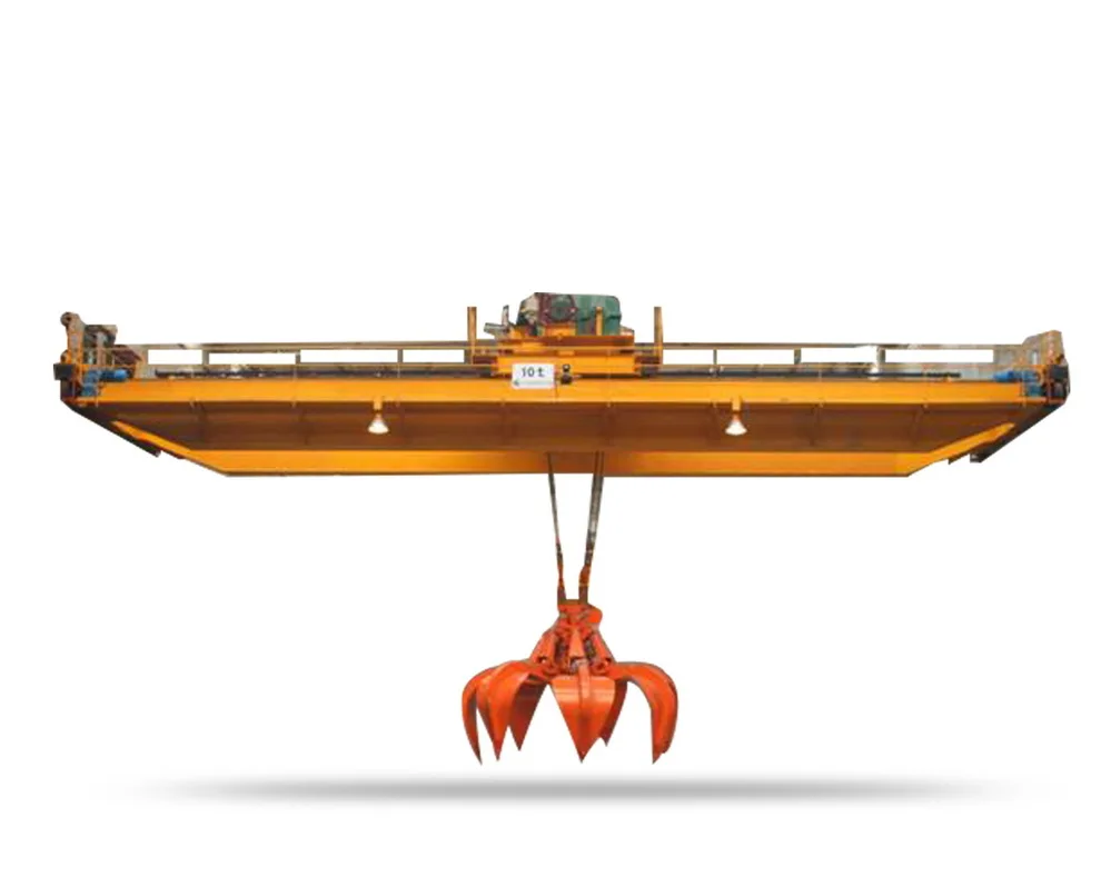 Professional double girder overhead Grab crane 20t