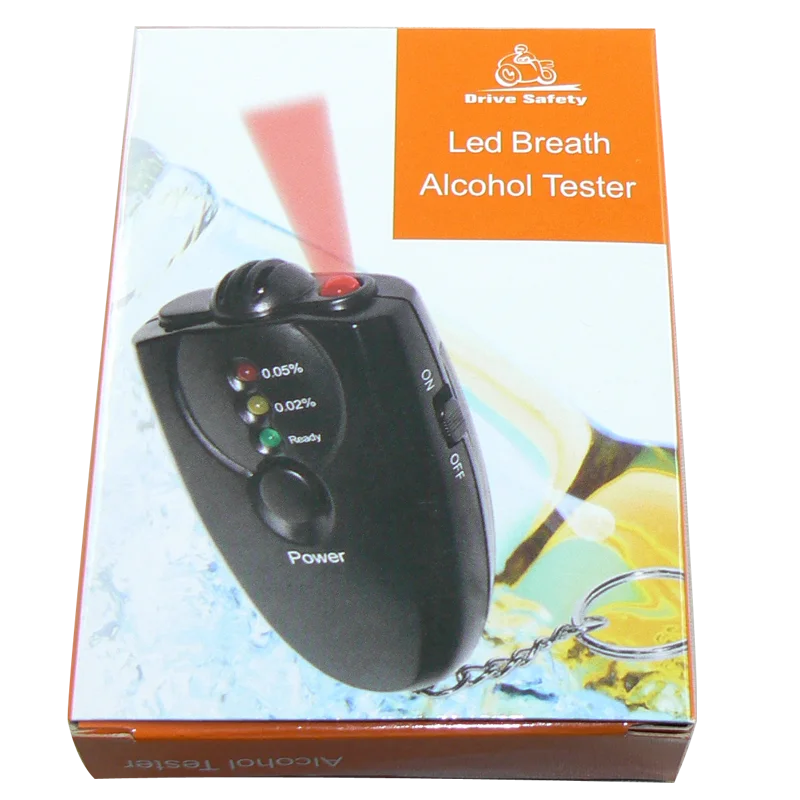 Hot Sale Alcohol Breathalyzer Keychain Breathalyzer Led Flashlight