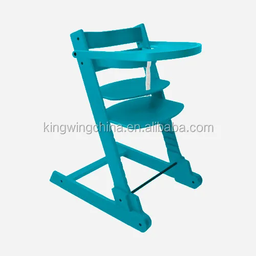 Wooden Baby High Chair / Solid Beech Wood Baby High Chair  