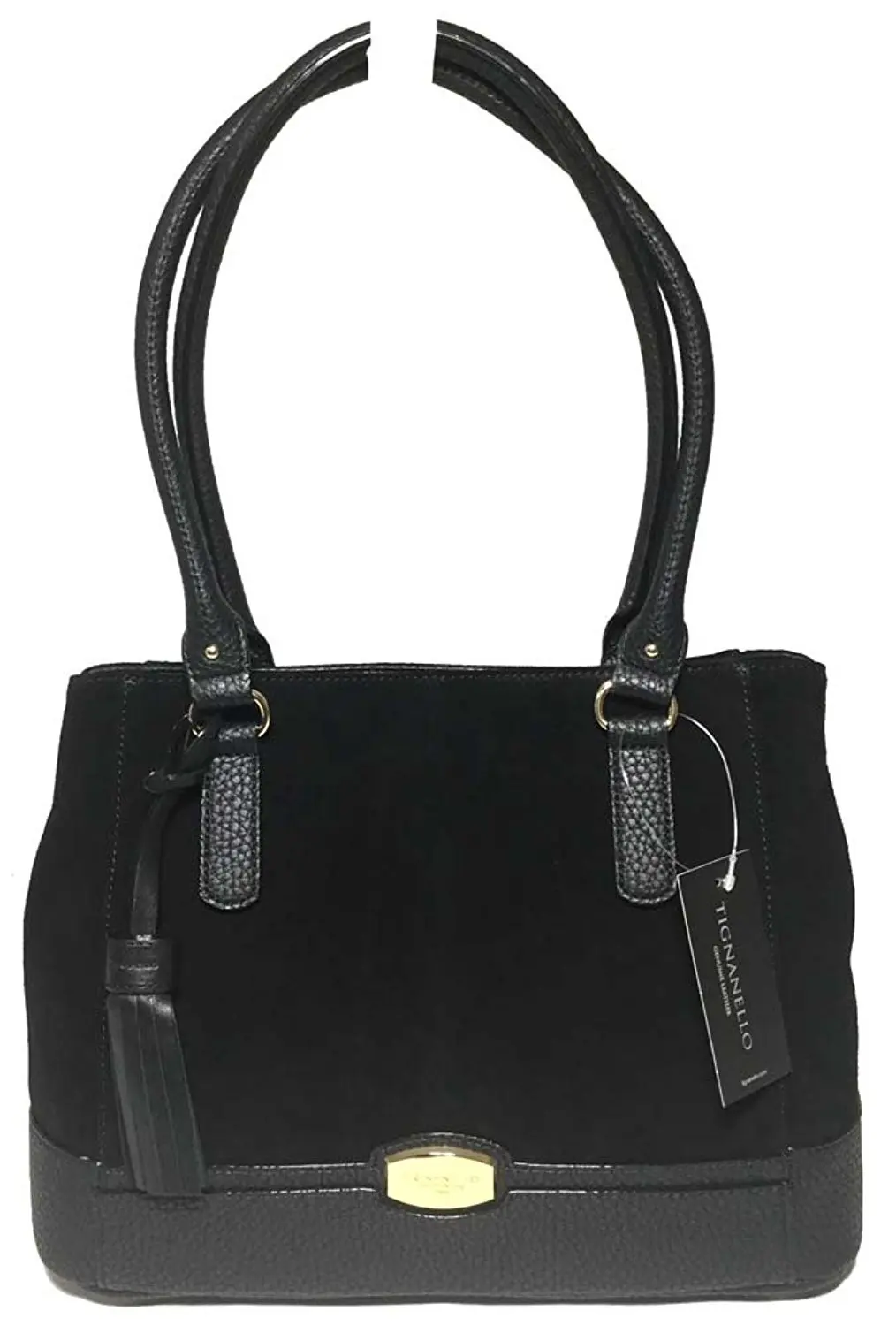 Tignanello Suede Handbags Find Get Quotations Tignanello Roebling Per Leather Suede Black T59007a