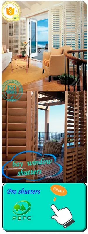 Low cost of decorative wooden shutters plantation shutters patio door