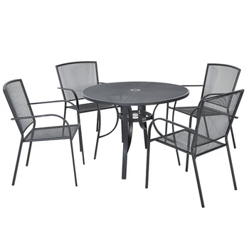 Zhe Jiang Lin Hai Jaring Baja Outdoor Meja Dan Kursi Taman Patio Furniture Buy Steel Mesh Meja Dan Kursi Taman Patio Furniture Product On Alibaba Com