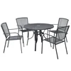 Zhe Jiang lin hai steel mesh outdoor table and chairs garden patio furniture
