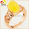 925 silver high quality prong setting oval baltic amber ring