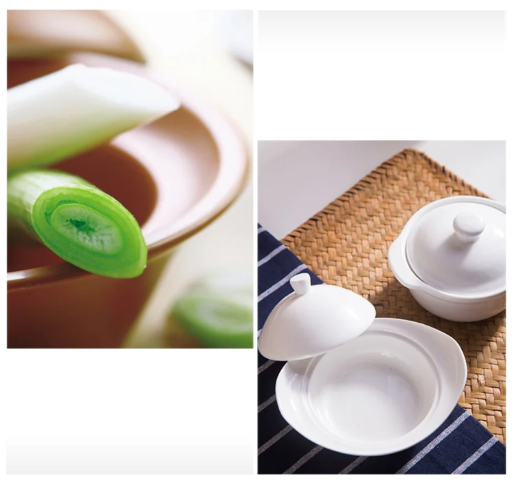 Wholesale Dinnerware White Ceramic Soup Tureen With Lid