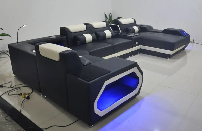 New design couch living room furniture leather sofa modern sectional sofa